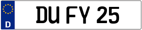 Trailer License Plate